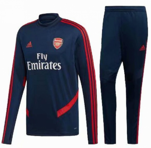19-20 Arsenal Training Suits Navy Top and Pants